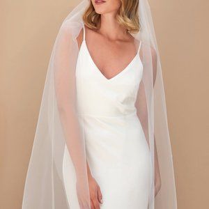 Cathedral Raw Edge Veil